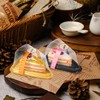 100 Pack Cake Slice Containers with Lids, Plastic Pie Container