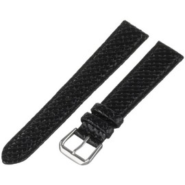 Hadley-Roma Men's 18mm Leather Watch Strap, Color:Black (Model: MSM843RA-180)