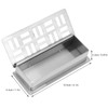 Stainless Steel Toothpick Holder Hollowed Out Rust Prevention Rectangle Toothpick