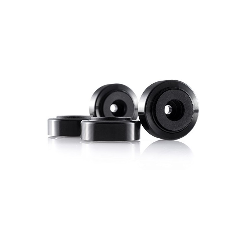 Hifi Lab Aluminium Black Audio Devices 30x11 Legs Feet Aluminium