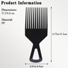 Black Afro Hair Pick Comb – Set of 3 –