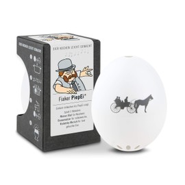 Fiaker PiepEi - Singende Eieruhr zum Mitkochen - Eierkocher für 3 Härtegrade - Wien Geschenk - Lustiges Kochei - Musik Eggtimer - Brainstream