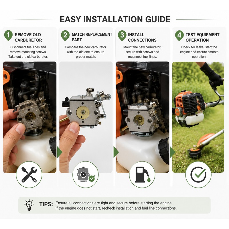 Carburetor Replacement for STIHL Trimmers – Metal Engine Carb for