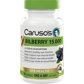 Caruso's Natural Health Bilberry 50 Capsules