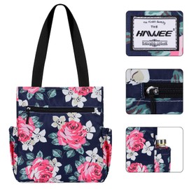 HAWEE Women Tote Bag with Zip Lightweight Ladies Shoulder Bag Large Capacity Casual Shopping Bag Waterproof Top Handle Handbag for Girls for Travel Work School Daily Life Gym Camping Beach