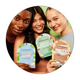 Vitamasques Booty Smooth Cream Mask - Toning, Firming, and Hydrating Treatment for Body Care - Caffeine Hyaluronic Moisture