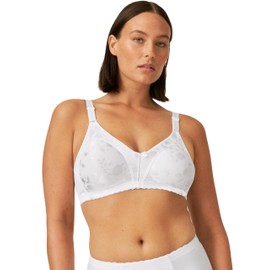 Naturana Women's Moulded Soft Cup Minimiser Everyday Bra, White, 38B