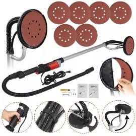 Segawe New Electric Drywall Sander Adjustable Variable Speed With Sanding Pad 800W
