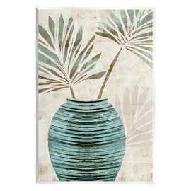 Stupell Industries Boho Plant Vase Wall Plaque Art by Flora Kouta