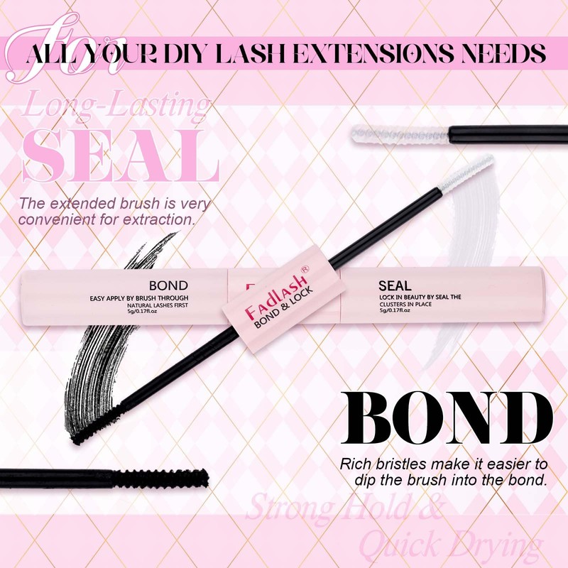 FADLASH DIY Lash Extensions Kit, 40D 0.07 D Curl Lash