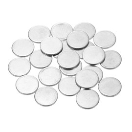 uxcell 80Pcs Stainless Steel Disc, 5/8"(16mm) Dia 0.04"(1mm) Thick 304 Stainless Steel Flat Round Sheet Blank Round Circle Plate for Crafts Metal Stamping and Jewelry Making