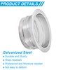 PATIKIL 12" Round Duct Collar, Galvanized Duct Connector Flange Pipe