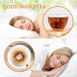 EILIN Sour Jujube Kernel Lily Tea Bags Good Night Tea Chinese Herbals Blend - Caffeine Free Wolfberry Barley Poria Cocos Mixed 30 Counts x 5 Grams