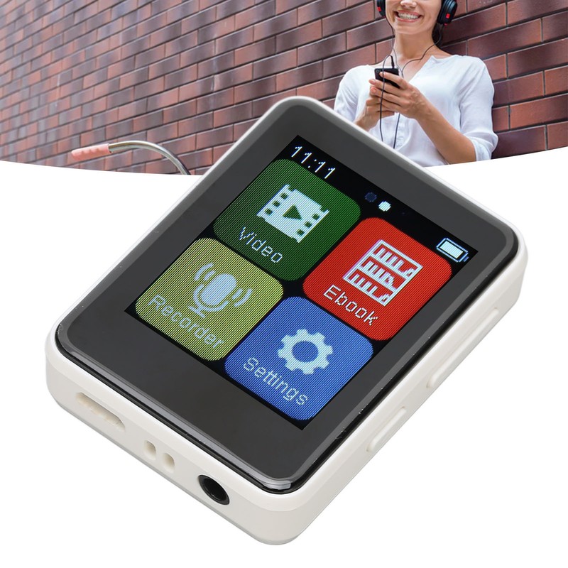 MP3 Player Bluetooth 5.0 Intelligent HD Noise Reduction FM Radio