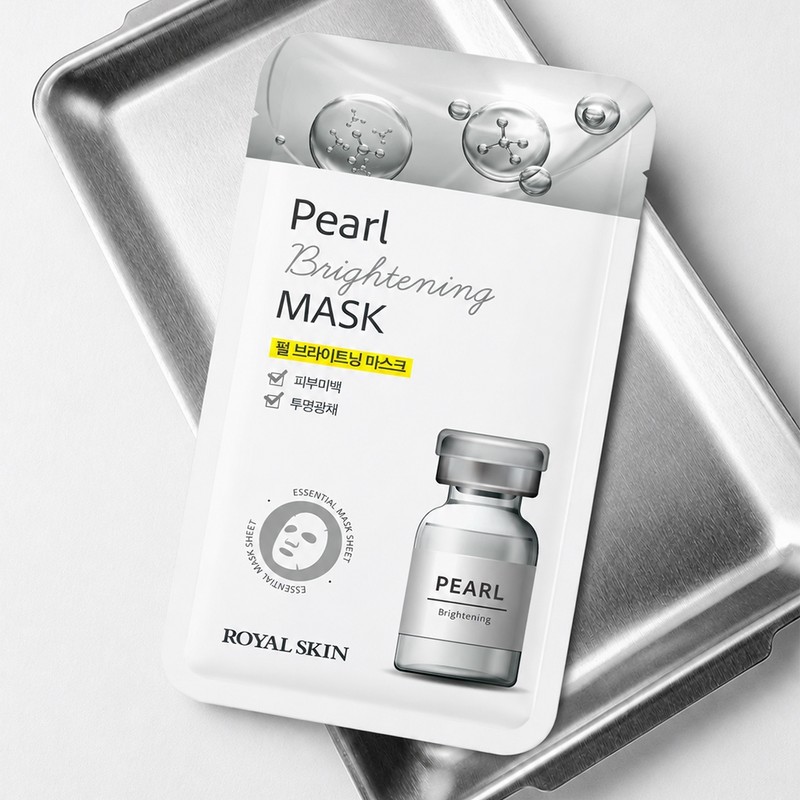 Royal Skin Pearl Brightening Mask (10 sheets) Cooling Pack Glowing