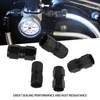 5PCS 10AN Fitting Adapter Black Female Straight Swivel Aluminum Alloy