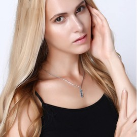 Mezuzah Necklace Sterling Silver Messianic Seal Mezuzah Jewish Pendant Necklace Protection Spiritual Jewellery Gifts for Women Men, Sterling Silver