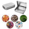 Pack of 6 Metal Storage Hinge Boxes, 9.5 x 6