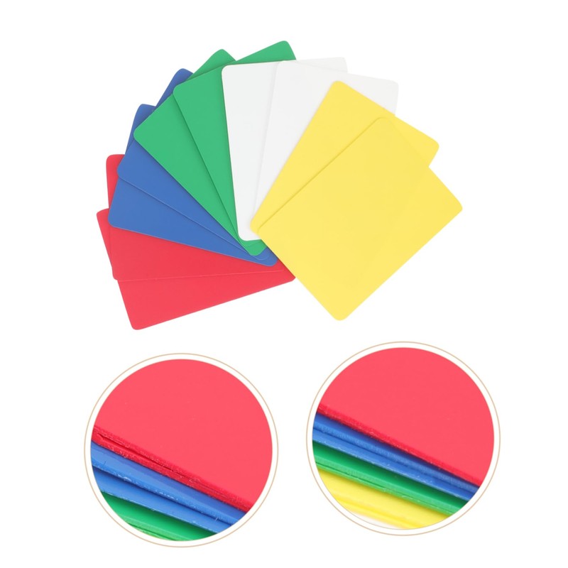 BESTonZON Poker Size Cutting Cards Pack of 10 Plastic Cutting