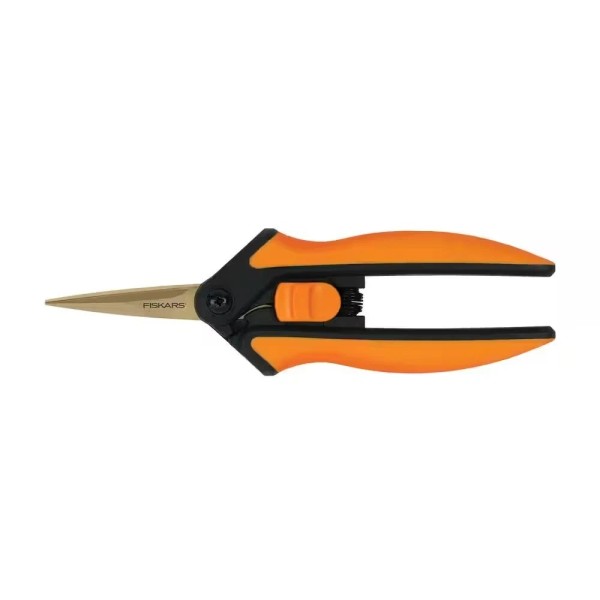 Fiskars 6" Titanium Micro-Tip Blade Pruning Shears w/ Grip Handles