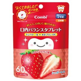 Combi Teteo Oral Balance Tablets (Strawberry), 60 Tablets x 4 Packs