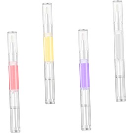 MAGICLULU 4 Bolígrafos de Aceite Revitalizador para Cutículas 2 Ml Lápiz Reparador para Cuidado de Uñas Pack 4 Unidades Aromas de Rosa Lirio Lavanda y Naranja Nutritivo para Manicura