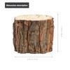 Natural Wooden Flower Pot Succulent Log Planter Box Flowerpot Container