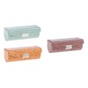 Estuche De Lápiz Labial Verde Grisáceo Y Marrón Y Naranja