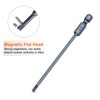 sourcing map 4pcs SL3 SL4 SL5 SL6 Magnetic Slotted Screwdriver