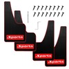 4PCS Car Mud Flaps Rubber Mudguard Soft No Collision Front