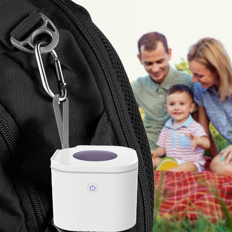 Portable Pacifier Sanitizer, Retainer Cleaner, UV-C Sanitizer Box Portable Case