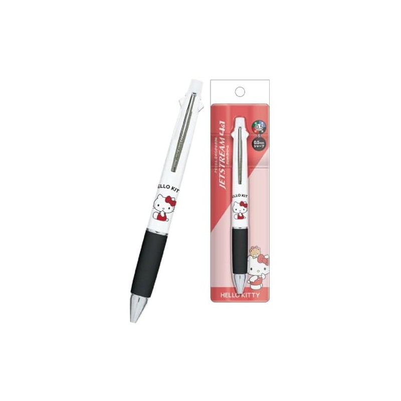 Kamio Japan Sanrio Kitty Multifunction Pen Jet Stream 4&1 0.5