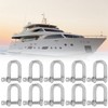 10pcs M4 Screw Pin Anchor Shackle 304 Stainless Steel Heavy