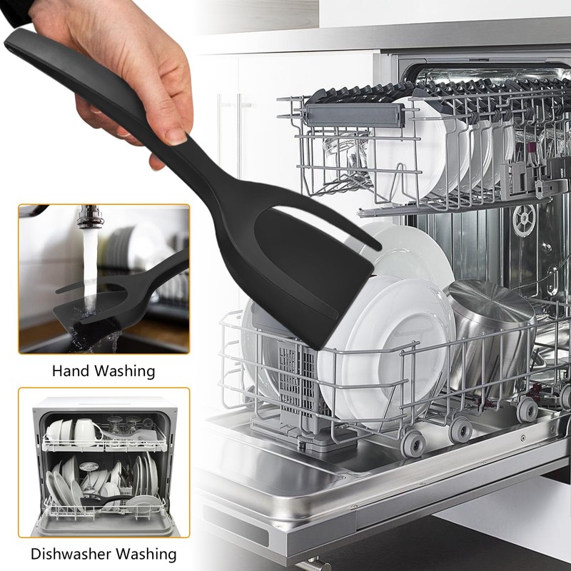 Egg Flipper Spatula 2 in 1 Grip and Flip Spatula