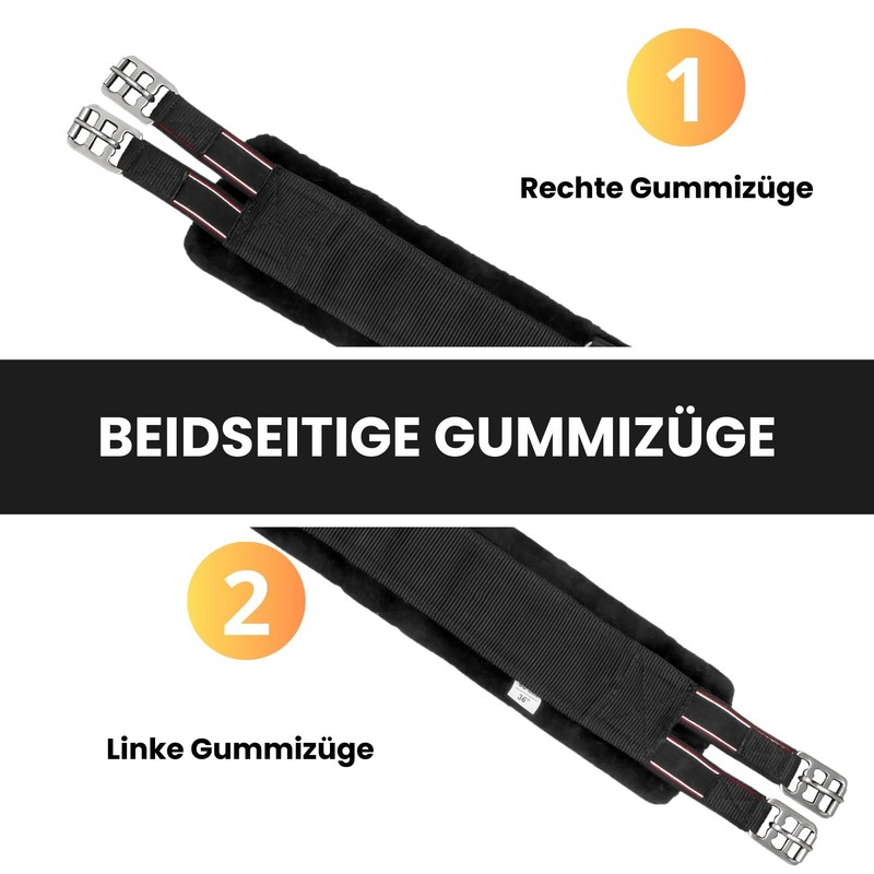 Start Saddle Girth with Faux Fur for Horses - Comfortable