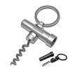 Munkees Mini Keychain Corkscrew Tool, Small Key Ring Wine Opener,