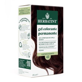 Herbatint Permanent Hair Colour 4R Copper Brown - 170ml | Ammonia Free, 100% Coverage for White Hair | For Sensitive Skin, with 8 Natural Organic Extracts