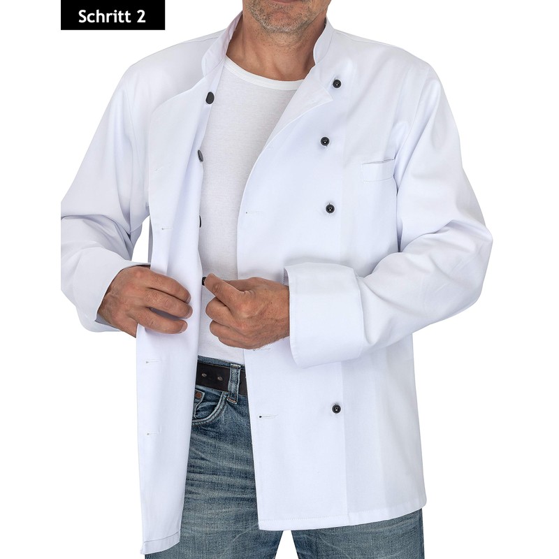 DESERMO Set of 12 Ball Buttons Countries for Chef's Jackets,