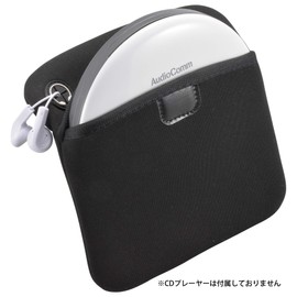 Ohm Electric Portable CD Player Pouch, Black, AV-P1016ZYD-K (Approx.) Width 6.3 x Height 6.7 inches (160 mm) x Height 6.7 inches (170 mm) (not including protrusions)