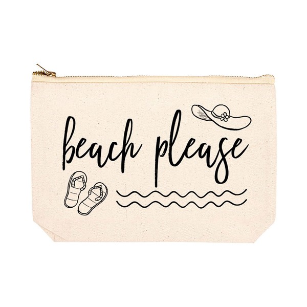 Andaz Press Bolsas de maquillaje cosmético Parte 1 Colección, beach please,