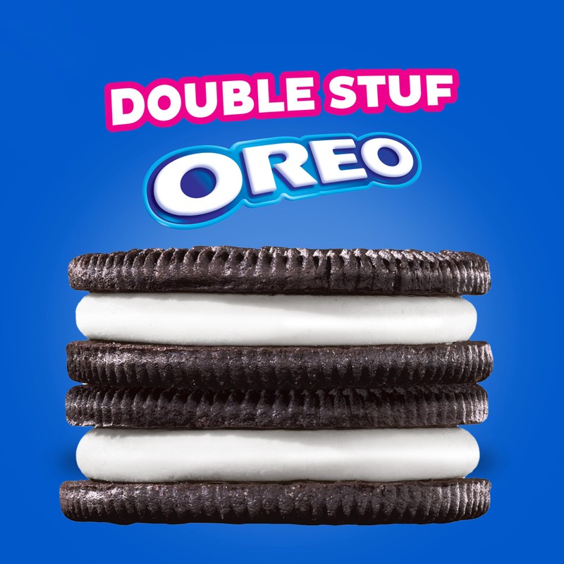 OREO Double Stuf Chocolate Sandwich Cookies, King Size, 12 Snack