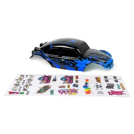 SummitLink Custom Body Muddy Blue Over Black Compatible for 1/10 Slash 4x4 VXL 2WD Slayer RC Car or Truck (Truck not Included) SSB-BB-01