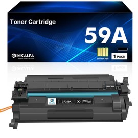 inkalfa 59A CF259A With Chip Compatible with HP 59A 59X CF259A CF259X Toner LaserJet Pro MFP M428dw M428fdn M428fdw M404dn M404dw M404 M428 M404n M304n M304dn M304dn M300 4 M40 46 M430 (Black, 1 Pack)
