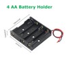 JWISLAND (Pack of 8) 4 AA Battery Holder Case Box,