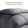 USXIBEI Bedding Comforter Full, Cotton Look Fabric Duvet Insert, All