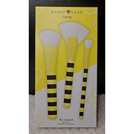 Tarte 3 Piece Brush Set Face Cheek Eye Sugar Rush Fly Squad