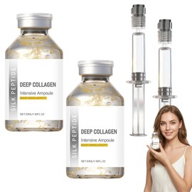 3PCS Deep Collagen Anti Wrinkle Cream In Serum,Crema antiarrugas con colágeno profundo en sérum,Anti Aging,Face Tightening,Korean Deep Collagen Peptides Face Peptide Serum 1.7fl oz/50ml (2PCS)