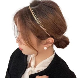 Women's Headband Wave Thin Gold Simple Gold