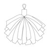 Danzcue 1 Pair 6" Plastic Cheerleading Pom Poms with Dowel