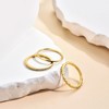 ABDOT Stackable Gold Rings for Women Non Tarnish Dainty 14K